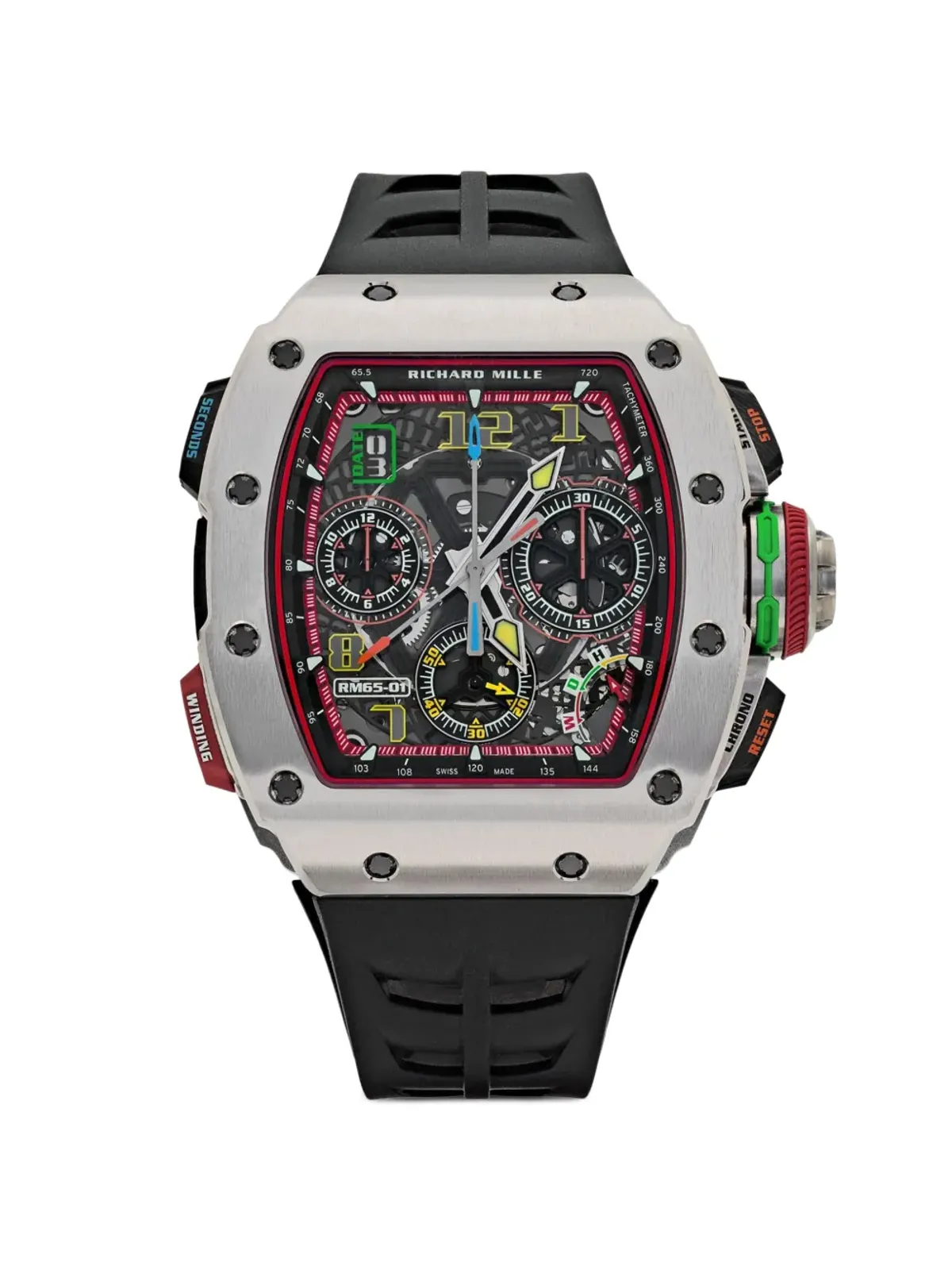 Richard Mille RM 65-01 自動スプリット 45mm 腕時計 - ブルー - 画像1