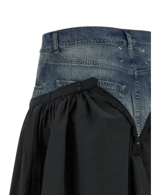 Maison Margiela デニムインサート入りミディスカート - サムネイル4