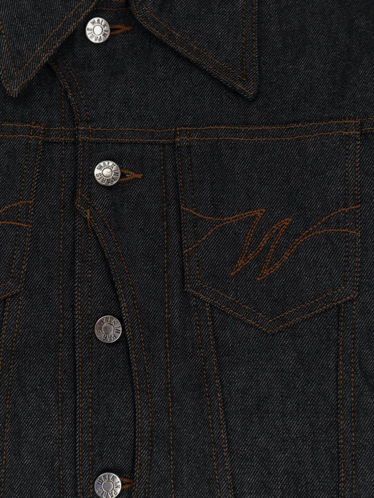 WALK IN PARIS 刺繍デニムジャケット - 画像3
