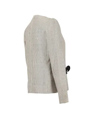 Andrè Laug Vintage ストライプ柄ラッフルジャケット - サムネイル3