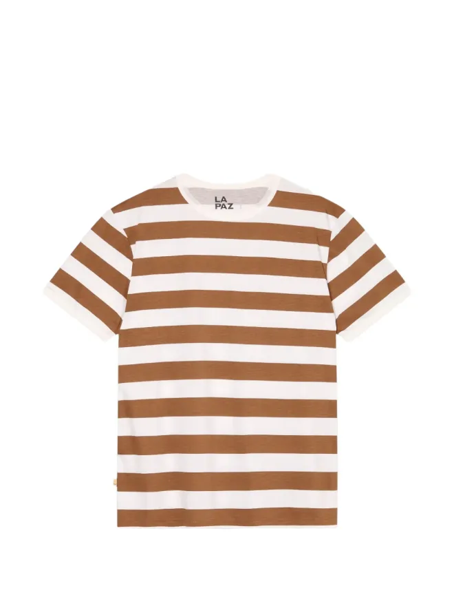 LA PAZ LA PAZ ストライプTシャツ ブラウンの商品画像