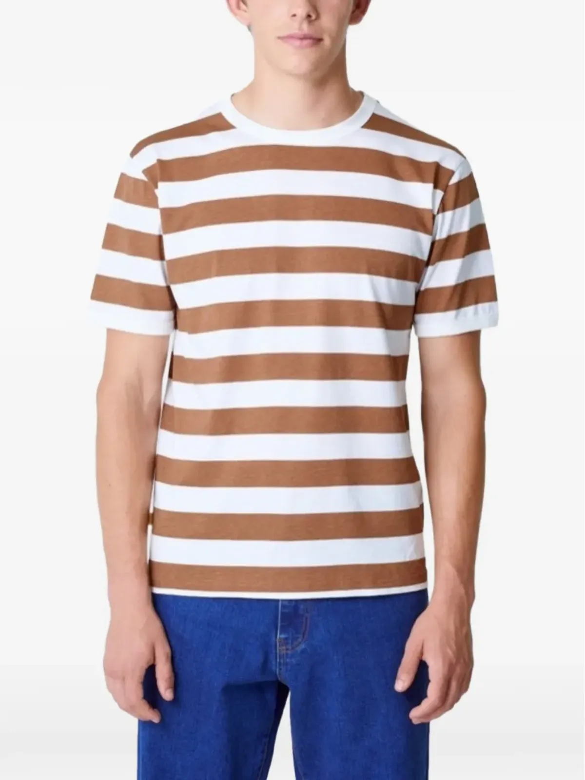 LA PAZ ストライプTシャツ ブラウン - 画像3