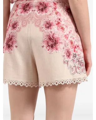 AMOSA 花柄レースショートパンツ - サムネイル2