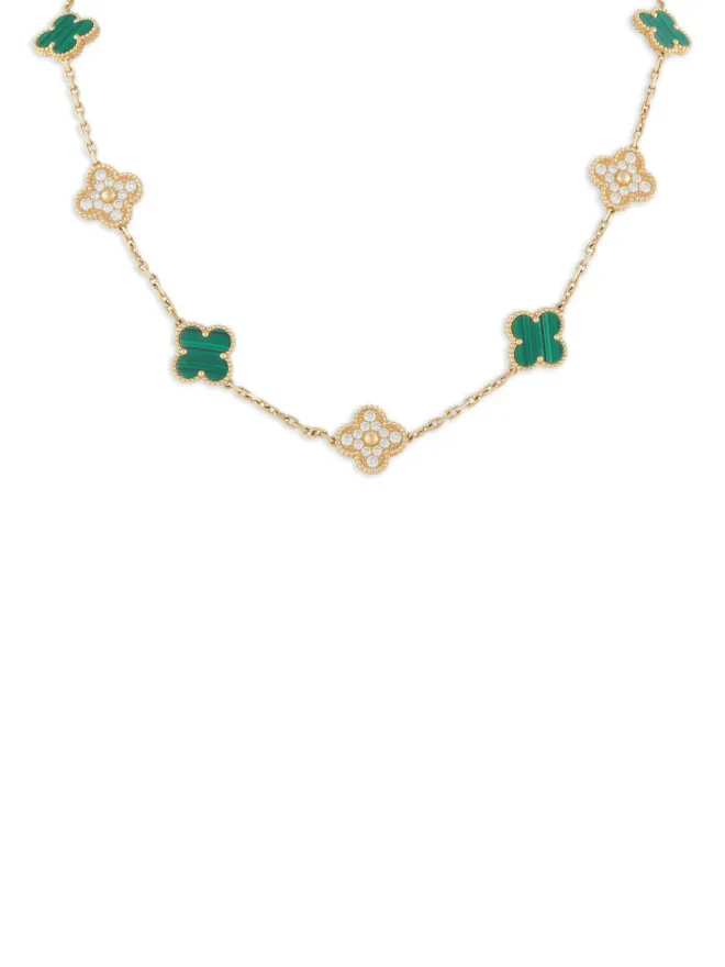 Van Cleef & Arpels Van Cleef & Arpels ダイヤモンド マラカイト イエローゴールド ネックレスの商品画像