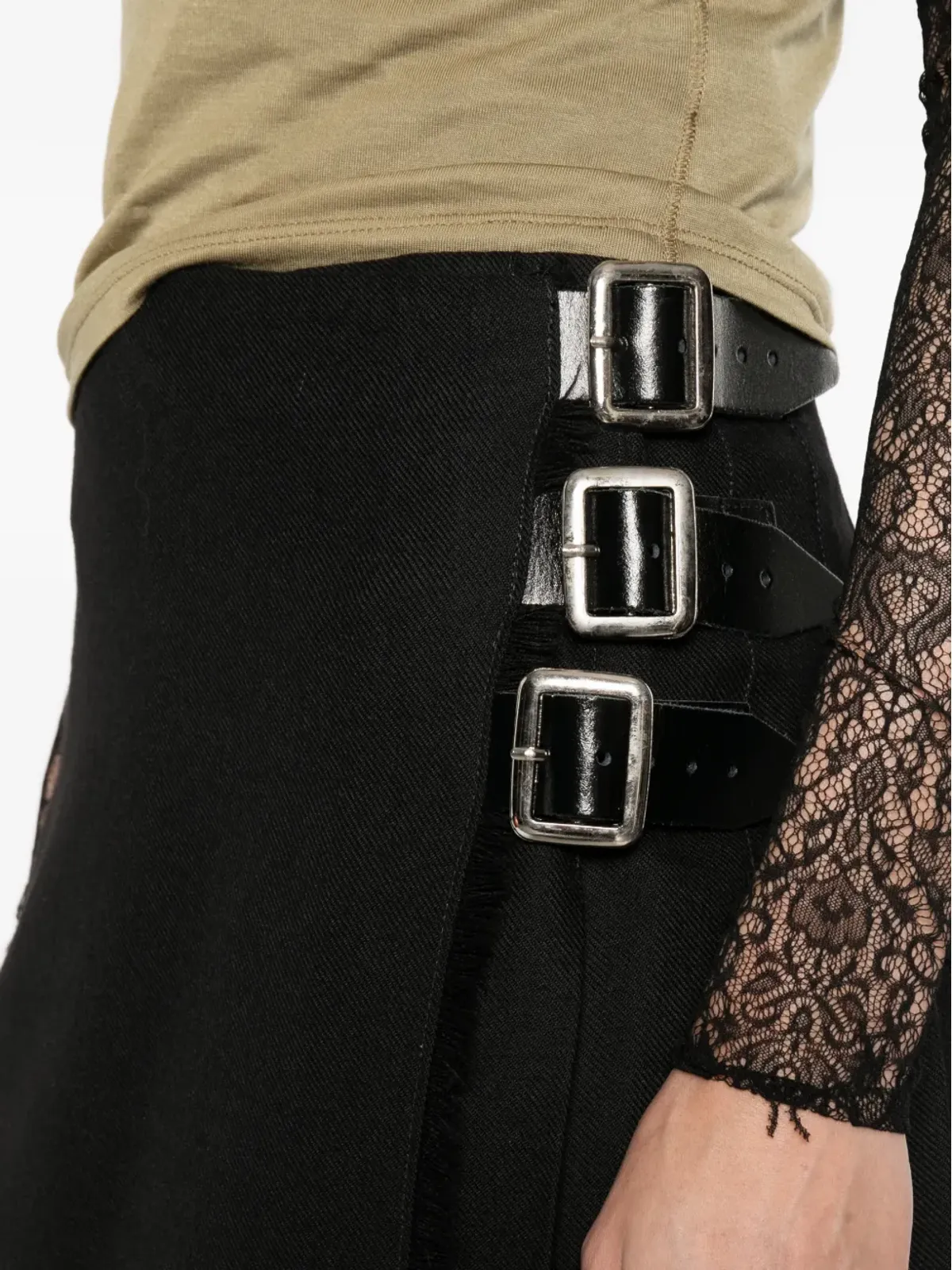 Le Kilt バックル付きスカート - 画像5