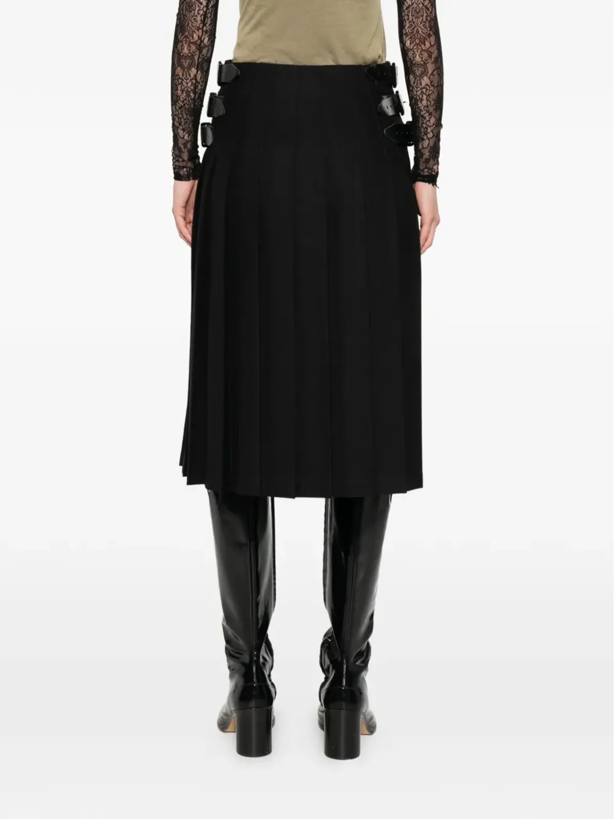 Le Kilt バックル付きスカート - 画像4