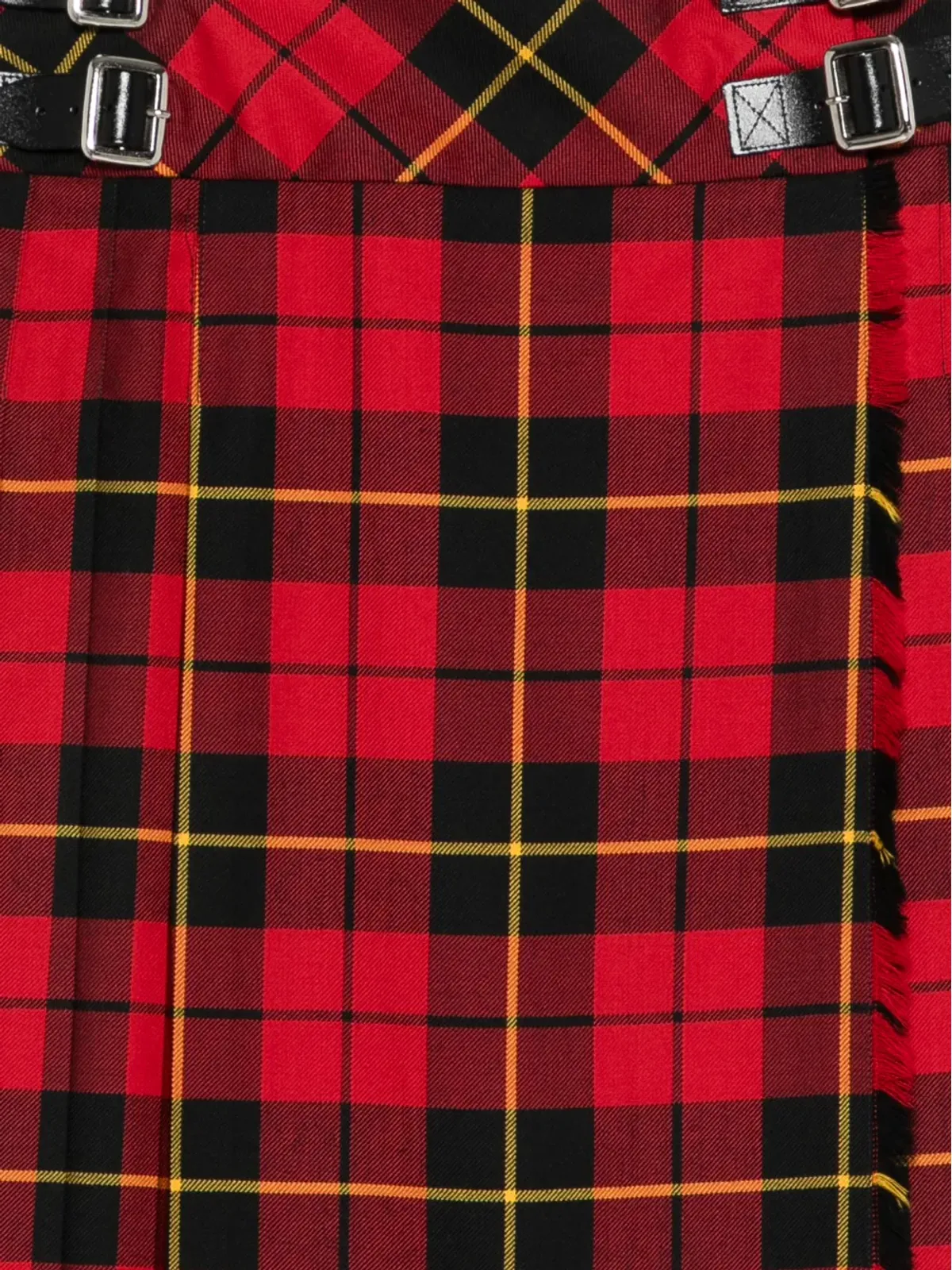 Le Kilt バックル付きタータンチェック柄スカート - 画像3