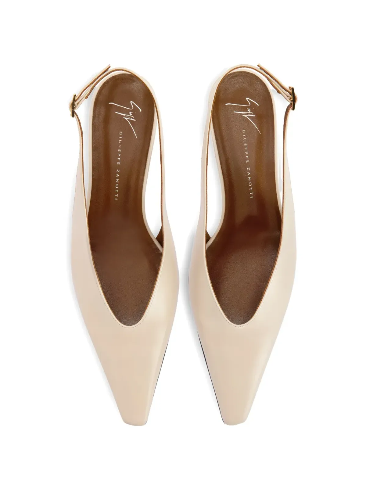Giuseppe Zanotti ヴァージニア スリングバック バレエフラット - 画像3