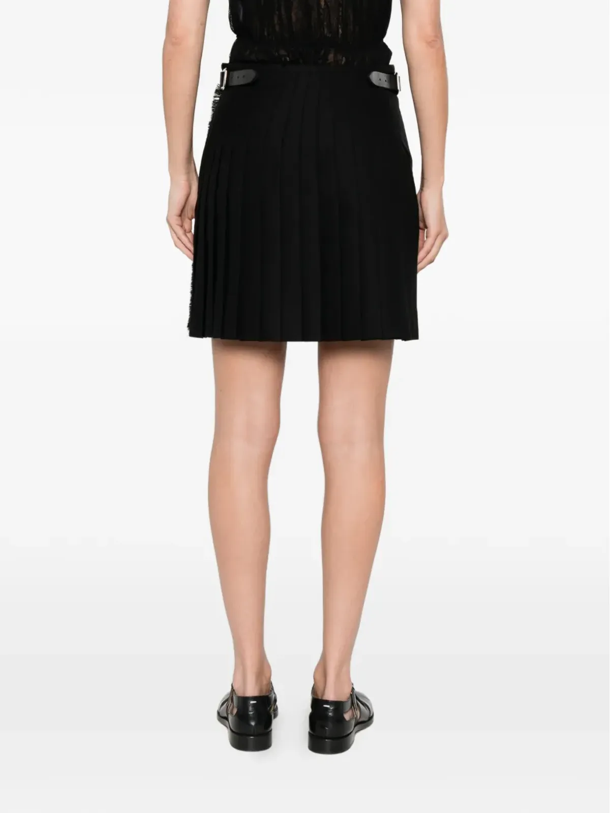 Le Kilt 安全ピン付きプリーツミニスカート - 画像4