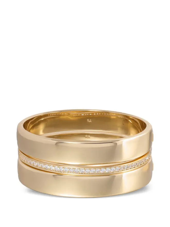 Roxanne Assoulin Roxanne Assoulin cuff-design bracelet - Goldの商品画像
