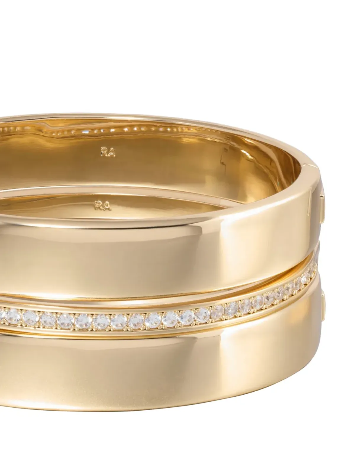 Roxanne Assoulin cuff-design bracelet - Gold - 画像2