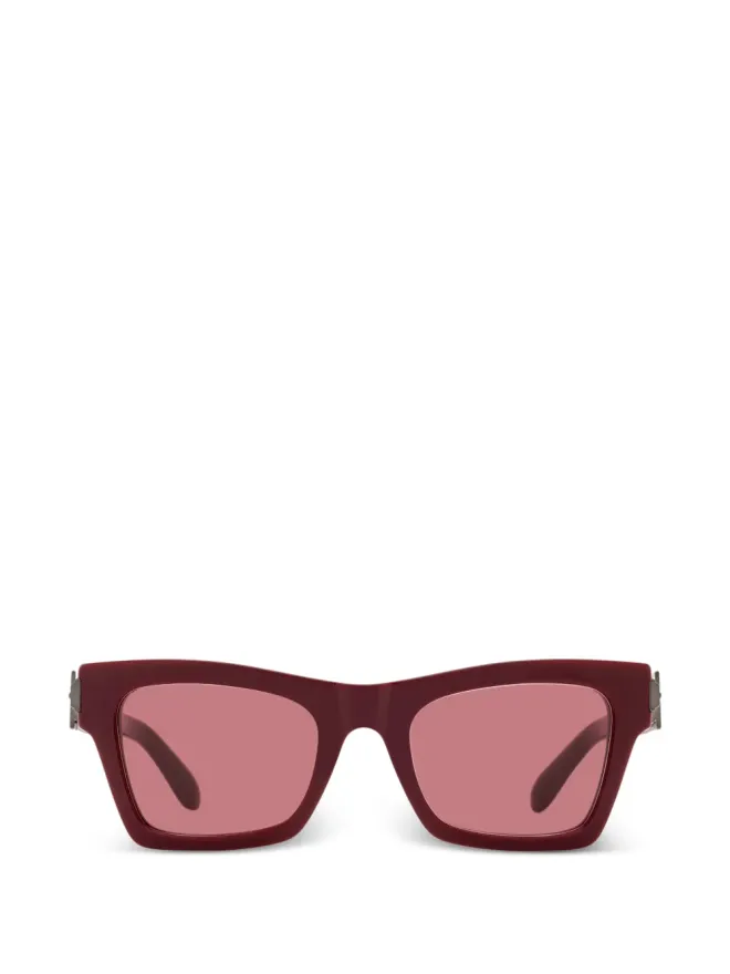Ferragamo Eyewear Ferragamo Eyewear 長方形フレームのサングラス - レッドの商品画像