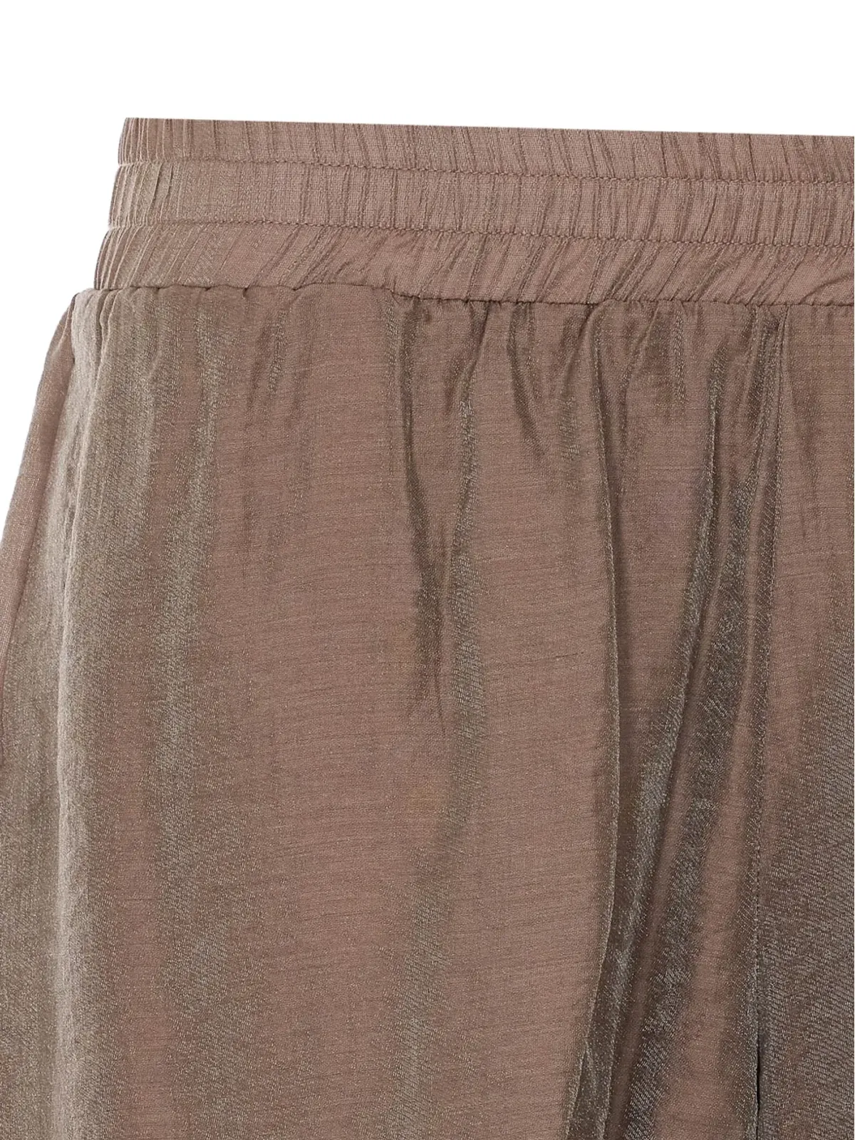 Ele elasticated-waistband shorts - Brown - 画像3