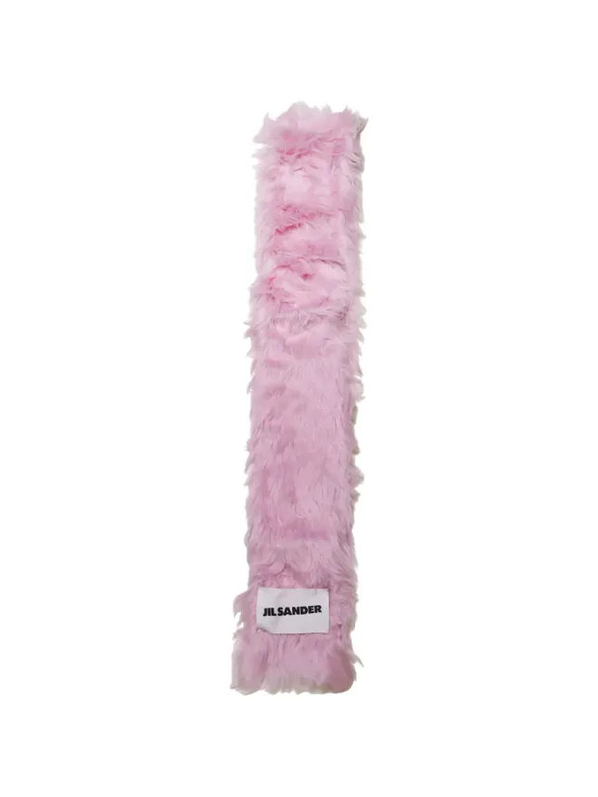Jil Sander Jil Sander フェイクファー スカーフ ピンクの商品画像
