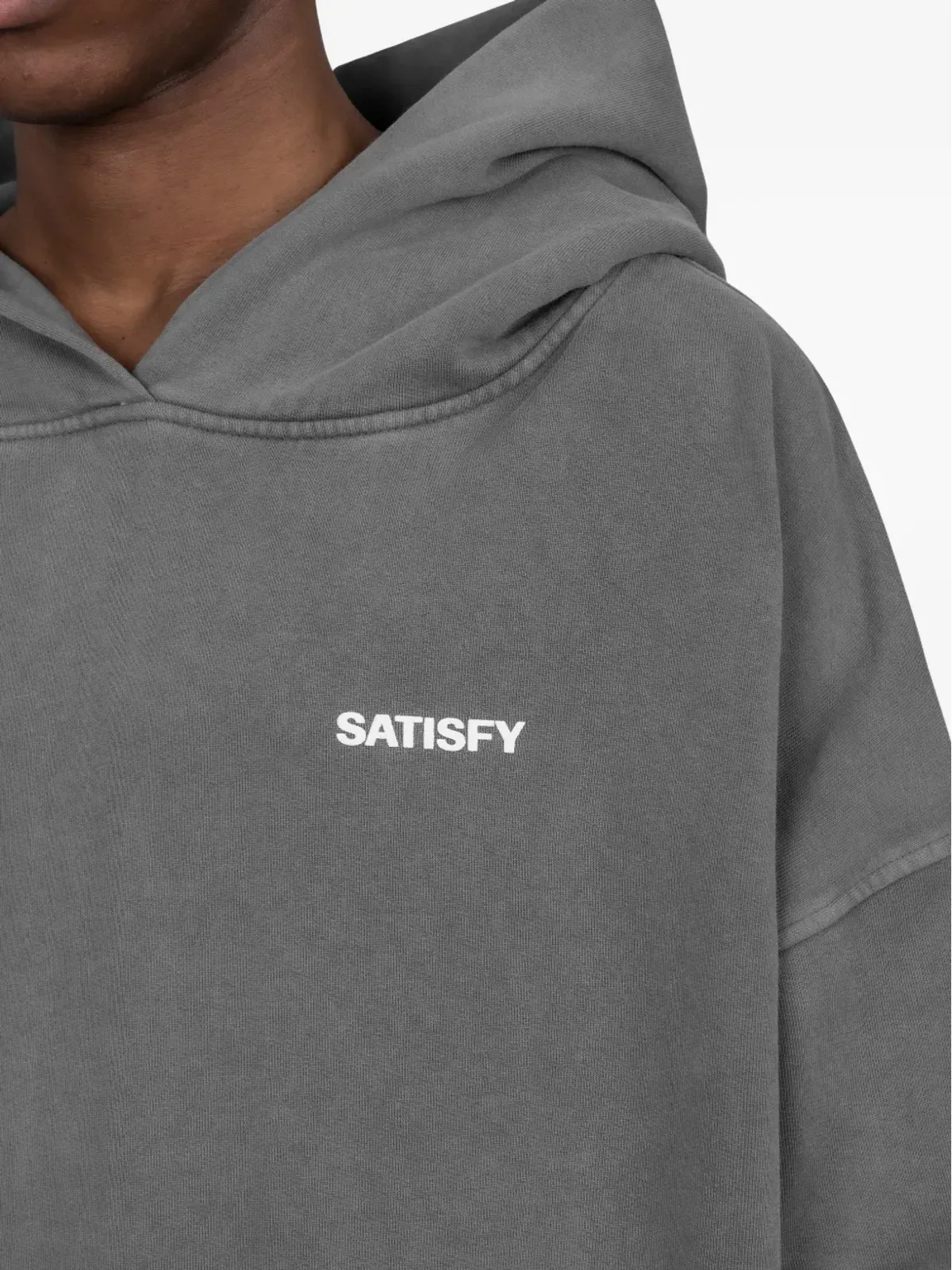 Satisfy ロゴプリントフーディー - 画像4