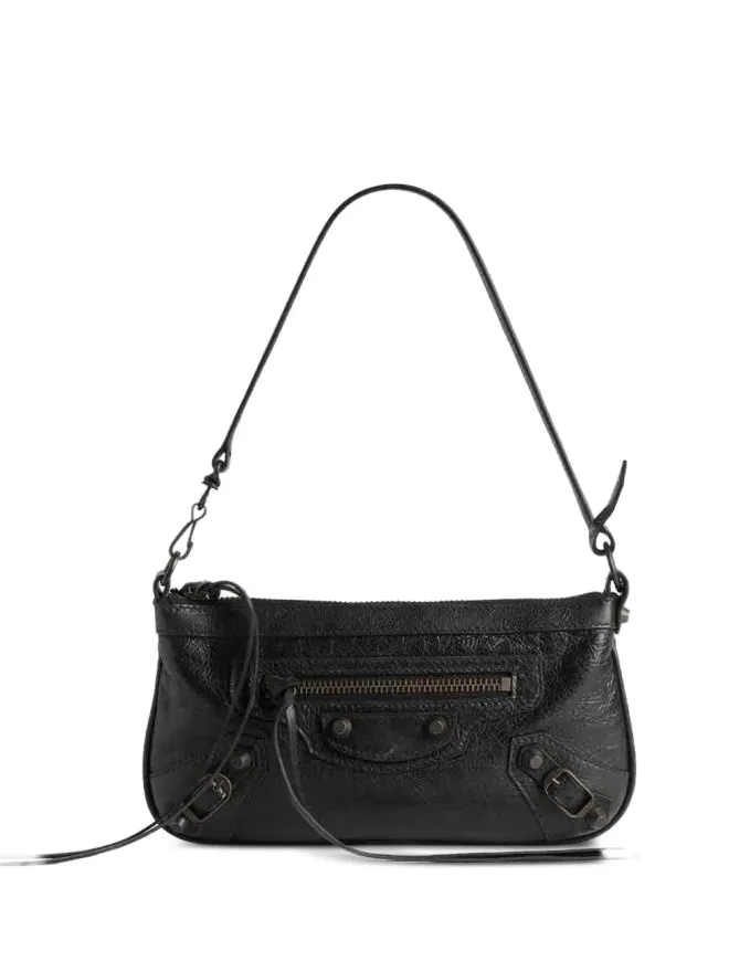 Balenciaga Balenciaga Le City レザーショルダーバッグ - ブラックの商品画像