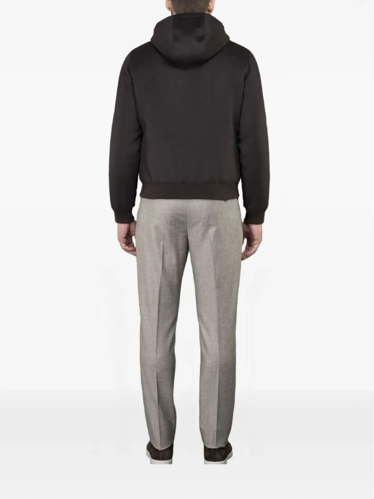 Moorer Brigno-Bab hooded zipped cashmere jacket - 画像3
