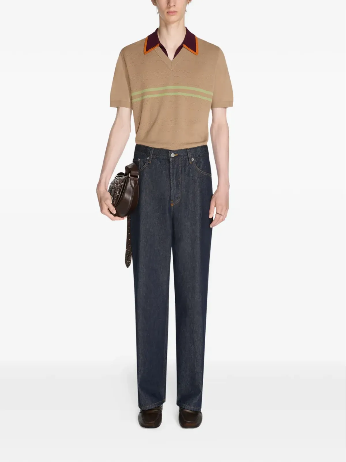 DRIES VAN NOTEN 装飾バックル メッセンジャーバッグ - 画像2