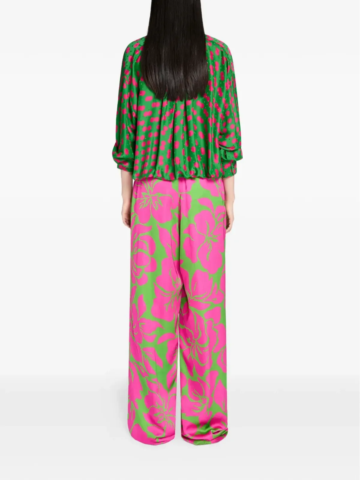DRIES VAN NOTEN ポルカドット柄ラップブラウス - 画像4