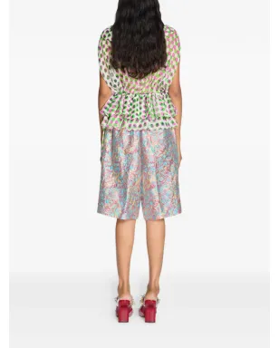 DRIES VAN NOTEN ポルカドット柄フリルブラウス - サムネイル4