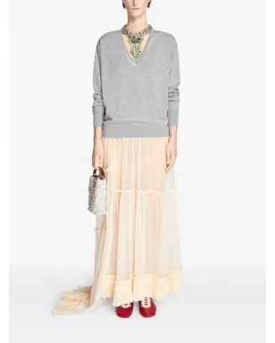DRIES VAN NOTEN ティアードフリル付きマキシスカート - サムネイル2