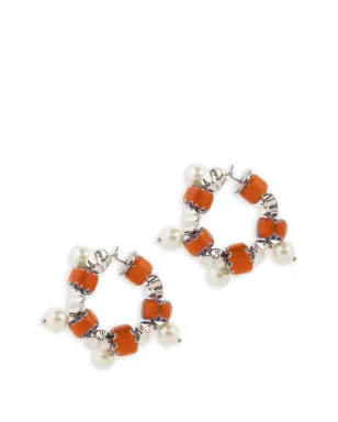 DRIES VAN NOTEN ビーズ付きフープピアス - サムネイル1