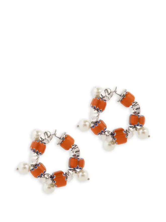 Dries Van Noten DRIES VAN NOTEN ビーズ付きフープピアスの商品画像