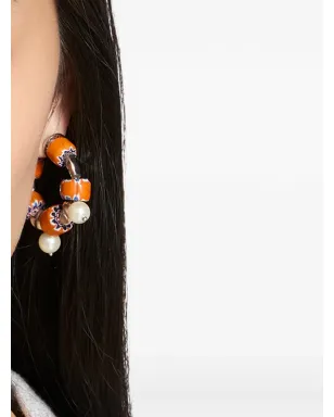 DRIES VAN NOTEN ビーズ付きフープピアス - サムネイル2