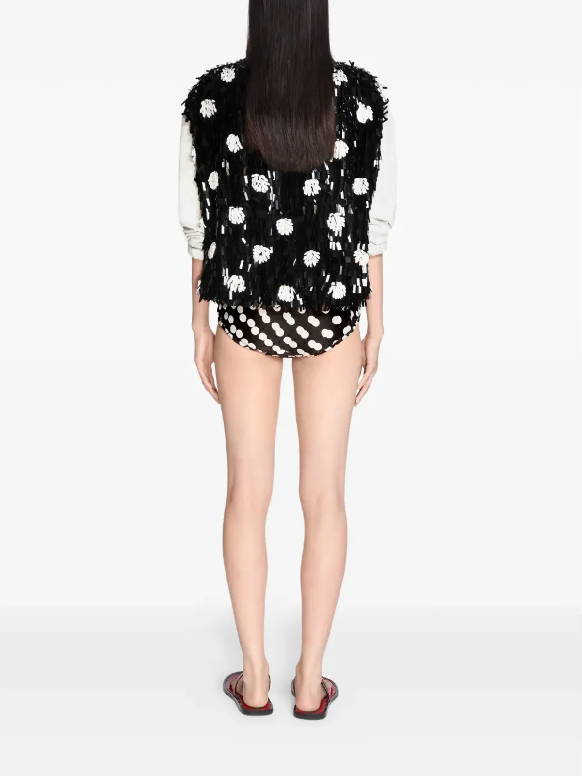 DRIES VAN NOTEN ポルカドット ミニショーツ - 画像4
