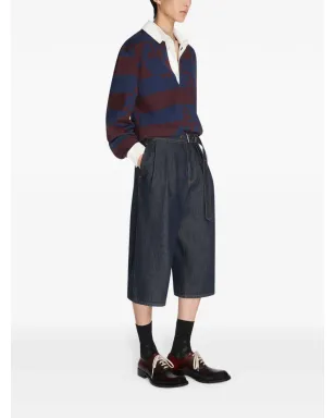 DRIES VAN NOTEN ストライプ柄の長袖ポロシャツ - サムネイル3