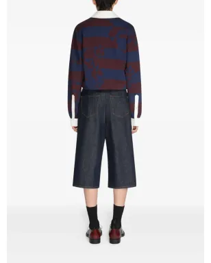 DRIES VAN NOTEN ストライプ柄の長袖ポロシャツ - サムネイル4