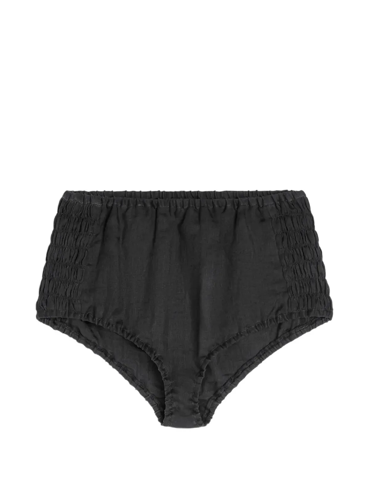 DRIES VAN NOTEN シャーリングディテール ミニショーツ - ブラック - 画像1