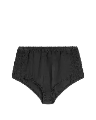 DRIES VAN NOTEN シャーリングディテール ミニショーツ - ブラック - サムネイル1