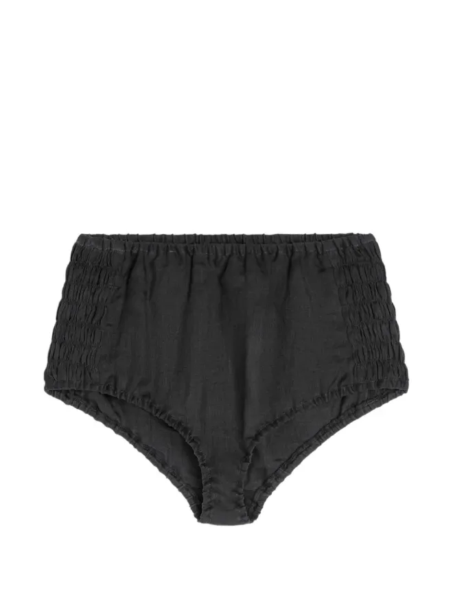 Dries Van Noten DRIES VAN NOTEN シャーリングディテール ミニショーツ - ブラックの商品画像