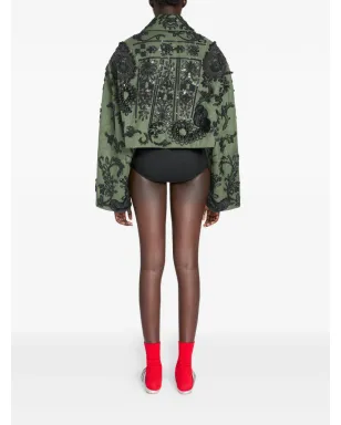DRIES VAN NOTEN シャーリングディテール ミニショーツ - ブラック - サムネイル4