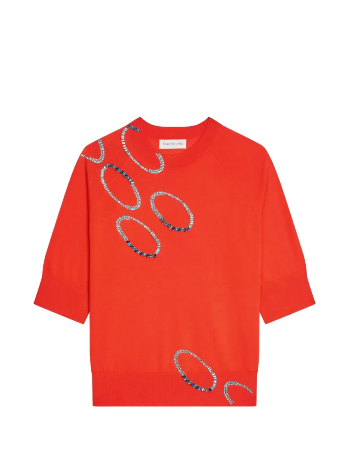 DRIES VAN NOTEN エンベリッシュド・ショートスリーブ・トップ - 画像1