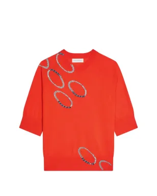 DRIES VAN NOTEN エンベリッシュド・ショートスリーブ・トップ - サムネイル1