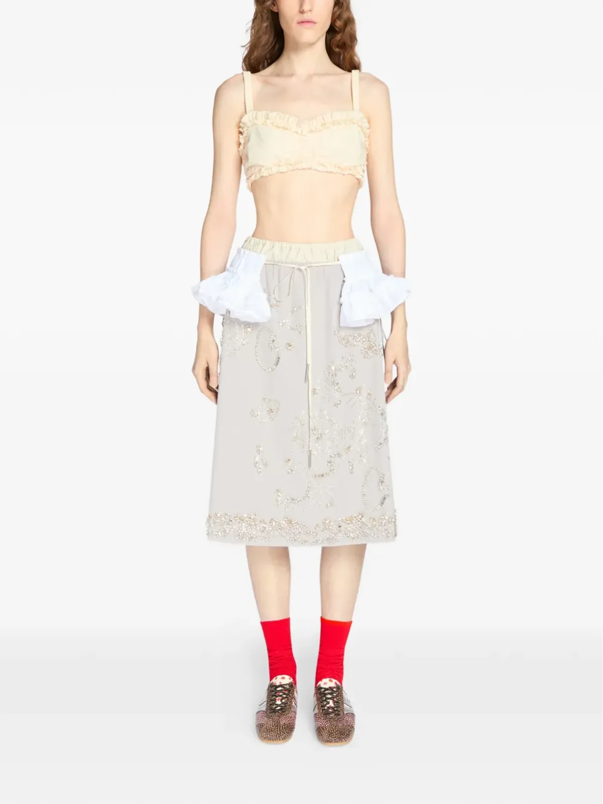 DRIES VAN NOTEN ポルカドット レースアップ スリッポン - 画像4