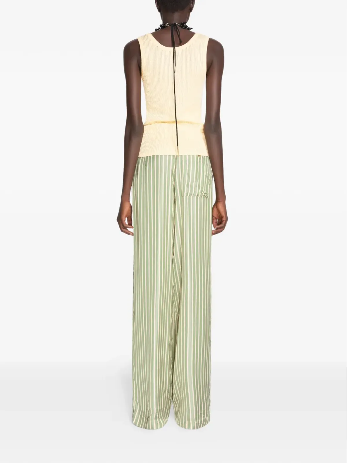DRIES VAN NOTEN リブニット タンクトップ - 画像4