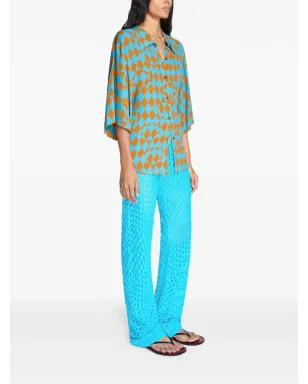 DRIES VAN NOTEN ダイヤモンドプリントシャツ - サムネイル3