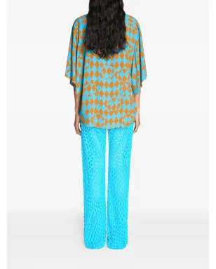 DRIES VAN NOTEN ダイヤモンドプリントシャツ - サムネイル4