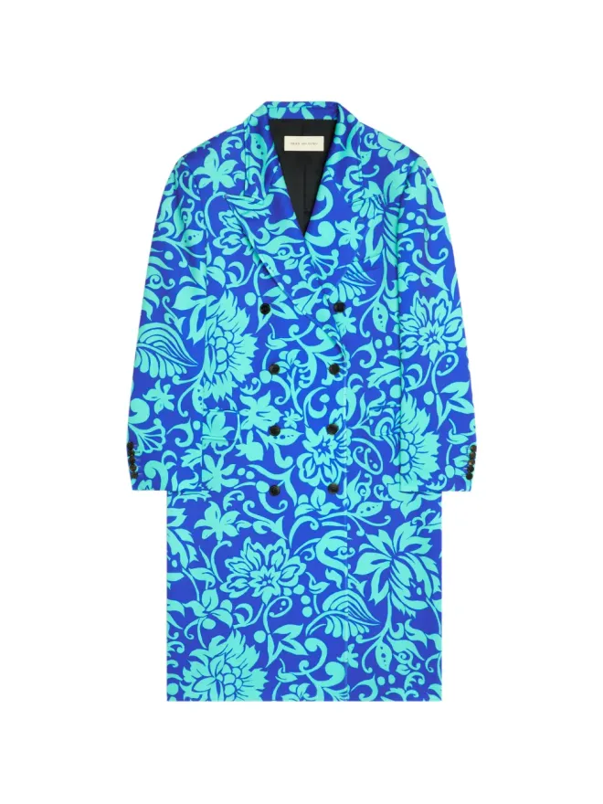 Dries Van Noten DRIES VAN NOTEN 花柄プリント ダブルブレスト コートの商品画像