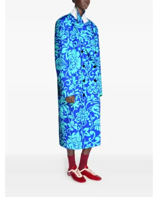 DRIES VAN NOTEN 花柄プリント ダブルブレスト コート - サムネイル3