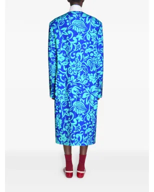 DRIES VAN NOTEN 花柄プリント ダブルブレスト コート - サムネイル4