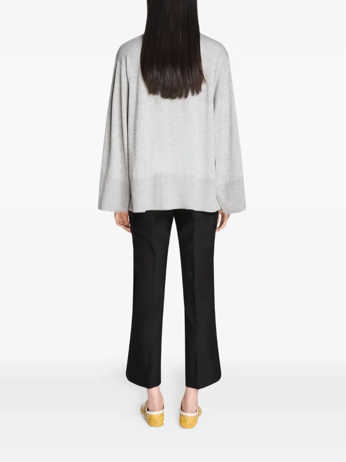 DRIES VAN NOTEN ボタン幅広袖ニットカーディガン - 画像4
