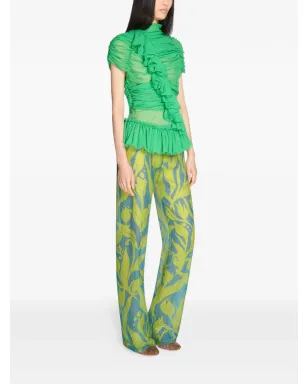 DRIES VAN NOTEN シルクのフリルトップ - サムネイル3