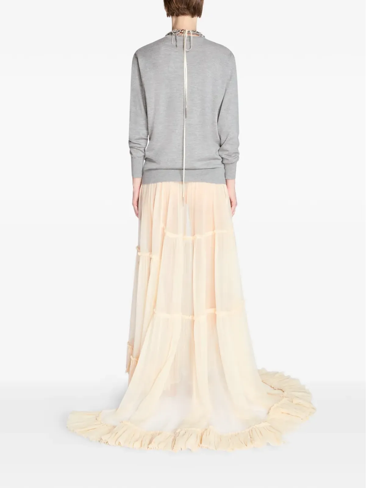 DRIES VAN NOTEN Vネック装飾セーター - 画像4