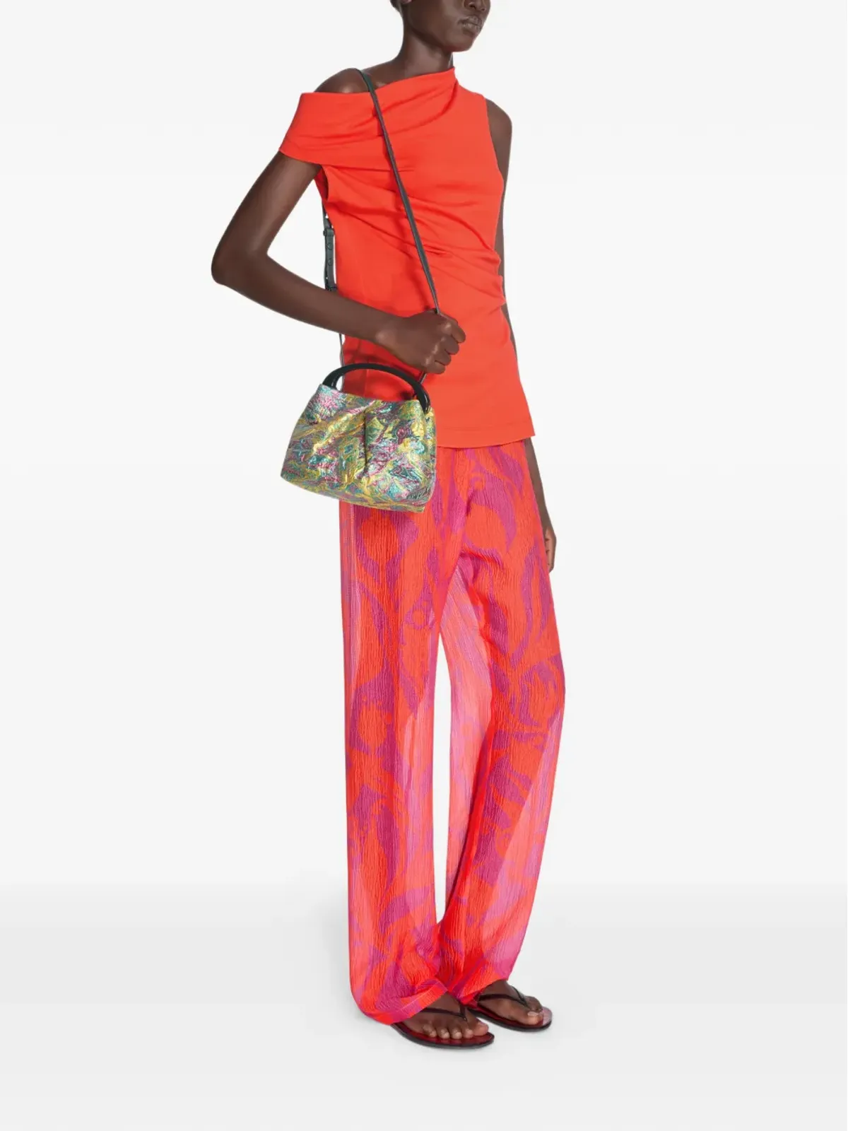DRIES VAN NOTEN 小さめプリント トートバッグ - 画像2