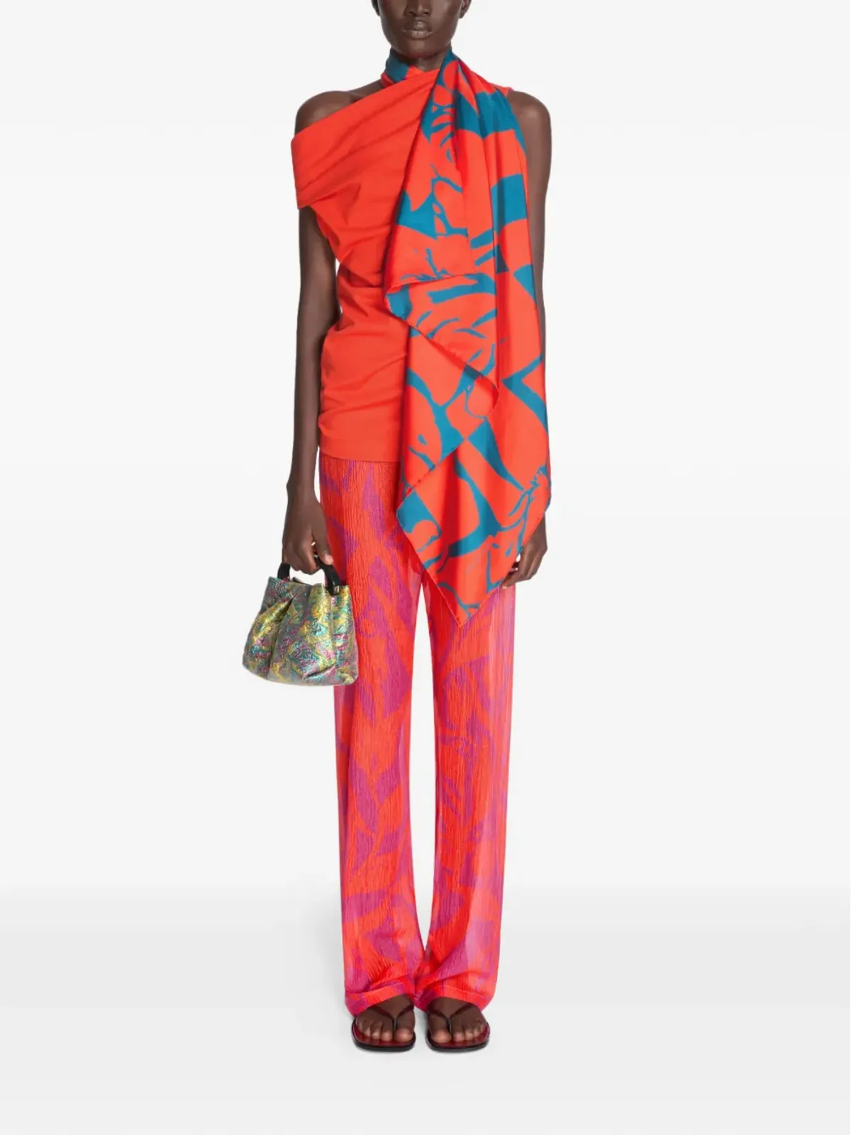 DRIES VAN NOTEN 小さめプリント トートバッグ - 画像3
