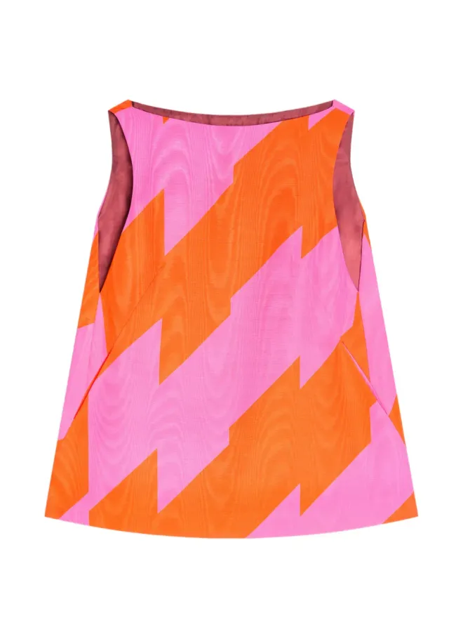 Dries Van Noten DRIES VAN NOTEN ジグザグ柄ミニドレスの商品画像